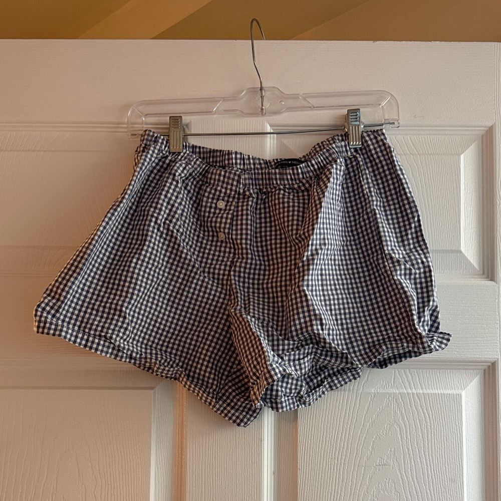 Brandy Melville smell Classic Black and White Gingham Women's Shorts